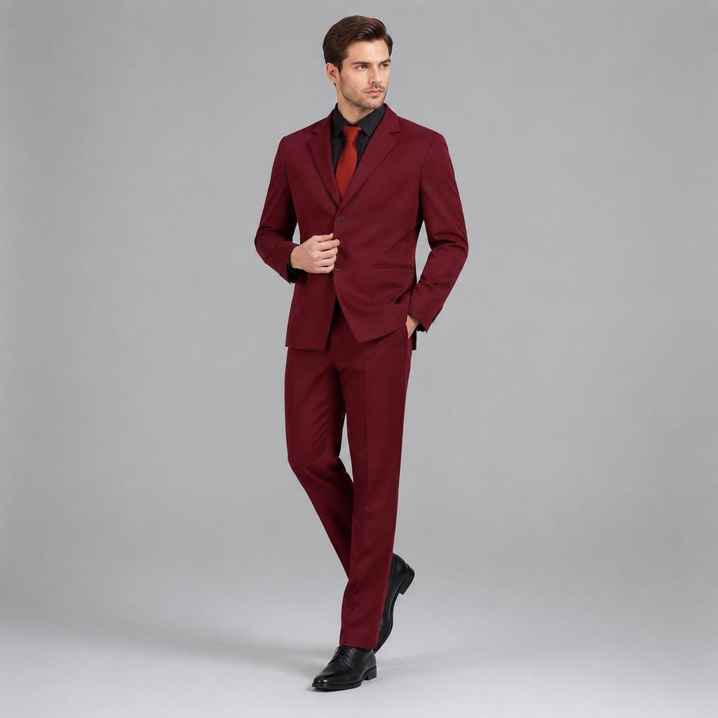 Burgundy Gentleman Suit - product view 3