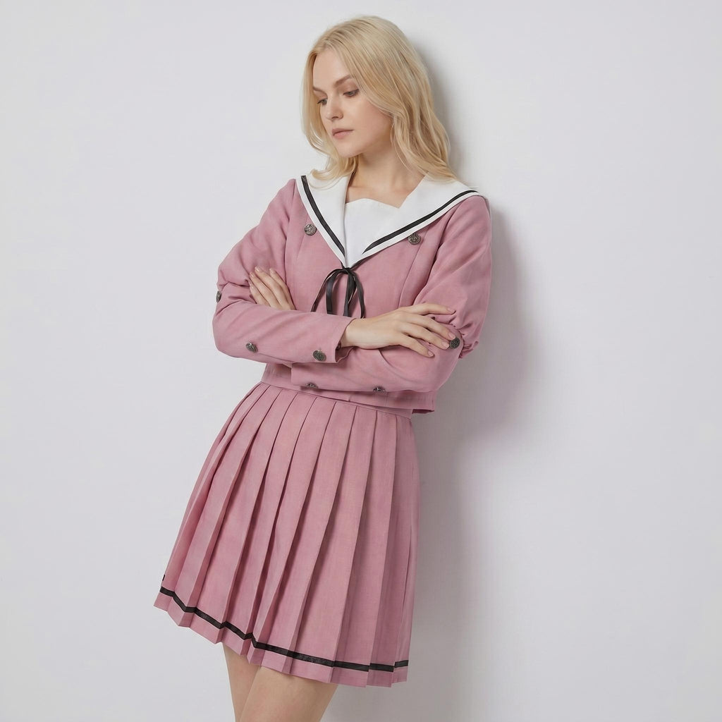 Blush Long-Sleeve Sailor Set - product view 6